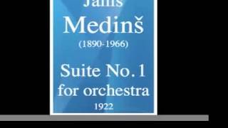 Janis Medinš (1890-1966) : Suite No. 1 for orchestra (1922)