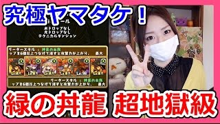 【パズドラ】緑の丼龍!!究極ヤマトタケルで超地獄級に挑戦！Part92【ろあ】