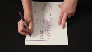 Multiplying 23 x 19 Using Partial Products