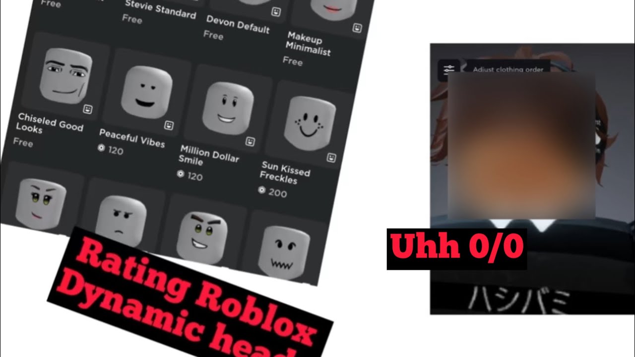 Rating Dynamic Heads In Roblox (Thumbnail!) - YouTube