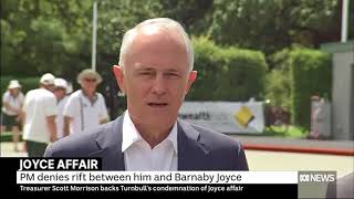 Rift denied: Malcolm Turnbull says discussion with Barnaby Joyce was 'frank'