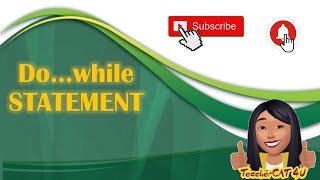 Introduction to programming Topic 23: do While Loop Statement (TAGALOG)