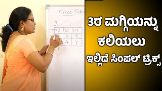 Table of 3 :  Learn Multiplication Table of 3 | Maths Table | Vijay Karnataka