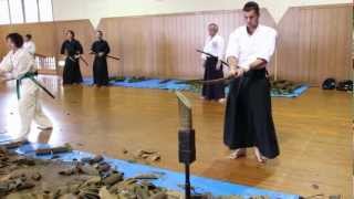 Séance de coupe en Iaido