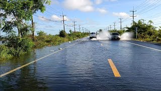 อัพเดทสถานการณ์น้ำท่วมอำเภอราษีไศล น้ำท่วมถนนสายราษีไศล-อุทุมพรพิสัย น้ำท่วมสูงช่วงราษีไศล-หนองอึ่ง