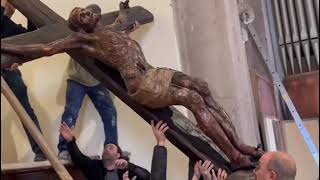 TROIA (FG)-IL CROCIFISSO Miracoloso della CATTEDRALE