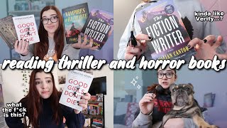 Reading NEW thriller and horror books i've been looking forward to 🧛✨✍🏻 [reading vlog]