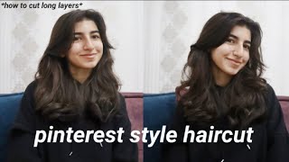 evdə qatlı saç kəsimi|Evdə necə saç kəsimi etmək olar|Pinterest style haircut|