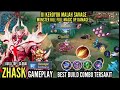 Zhask savage latest One hit delete! Full Magic monster kill! Best build top 1 global mlbb