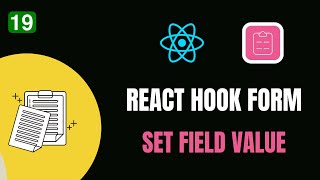 #19 REACT HOOK FORM π - SET VALUE ποΈπ | #codewithaswin #yt #reactjs #forms #reacthookform #react
