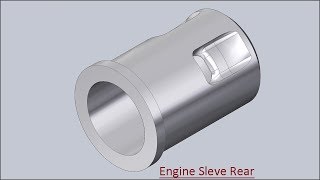 Engine Sleeve Rear (Solid Edge Tutorial)