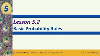 Honors Stats: 5.2 Basic Probability Rules