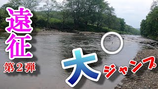 ニジマス大ジャンプ！！続けて遠征第２弾！夏の北海道！　釣りだね！釣り好き兄弟の釣行記。＃北海道釣り＃ニジマス＃ルアー