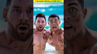 Ronaldo আর Messi লড়াই করে 😱 । Ur Cristiano । Leo Messi । Ronaldo । Cr7 #shorts #ronaldo #messi #cr7