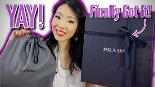 PRADA UNBOXING \u0026 FARFETCH HAUL *Prada Crystal Re Edition Bag Review, Balenciaga Cap* FashionablyAMY