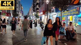 Karşıyaka Çarşı Gece Hayatı Yürüyüş Turu | Karşıyaka Bazaar Nightlife Walking Tour (4K UHD)