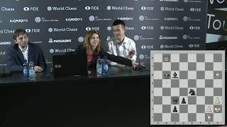 Round 4. Press conference with Grischuk and Ding Liren