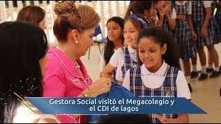 Gestora social realizo visita al Megacolegio Vicente Azuero y CDI de lagos