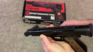 Shooting the Sportsmarketing G1015 24 Shot Repeater Air Pistol.