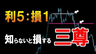 【FX】鬼のリスクリワード！必修の「三尊パターン」を解説します。