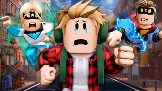 He RAN AWAY From His SUPERHERO Family! (A Roblox Movie)