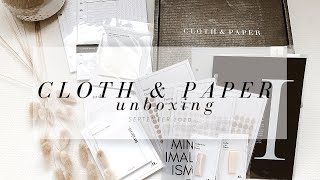 UNBOXING | CLOTH AND PAPER
