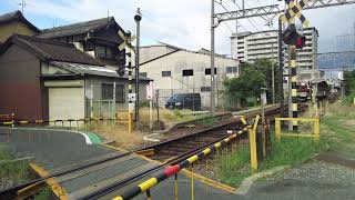 2018年8月9日近鉄生駒線王寺駅を発車