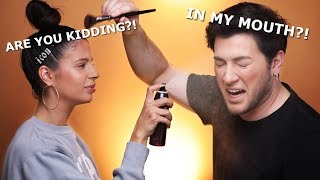 DOING EACH OTHERS MAKEUP AT THE SAME TIME W/ LAURA LEE