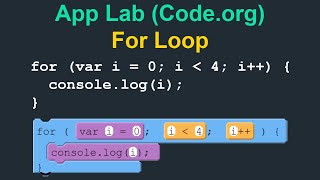 For Loop - App Lab (Code.org)