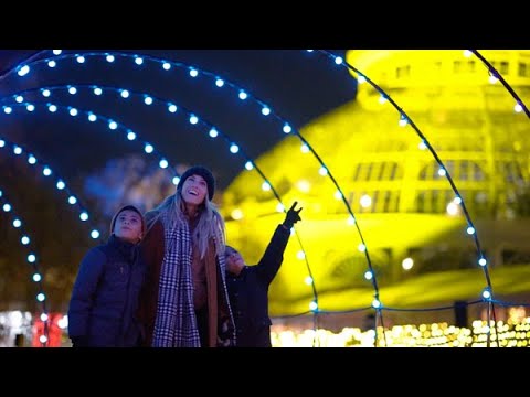 NYBG GLOW & Holiday Train Show - YouTube