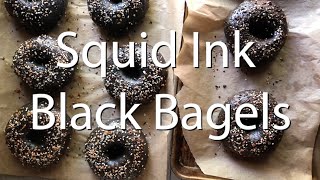 Black Everything Bagels with Squid Ink