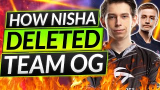 How Nisha DELETED TEAM OG - NEW EMBER SPIRIT STRATEGY (TI10) - Dota 2 Carry Guide