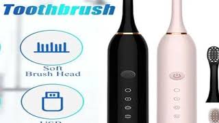 Sonic Electric Toothbrush Ultrasonic Automatic USB Rechargeable IPX7 Waterproof Toothbrush Replaceab