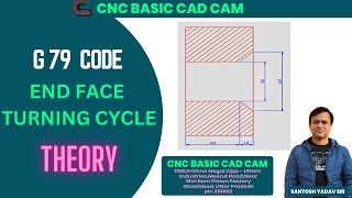 G79 CNC END FACE TURNING CYCLE |CNC PROGRAMMING OPERATING SETTING|SANTOSH YADAV CNC BASIC