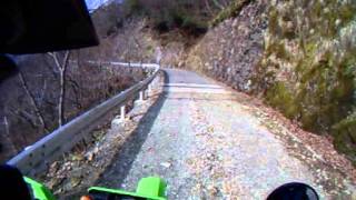 林道チャレンジ＠黒川新田林道復路 on KDX125SR 2013.3.19