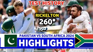 PAKISTAN VS SOUTH AFRICA 2nd TEST MATCH DAY 2 HIGHLIGHTS 2025 | PAK VS SA HIGHLIGHTS