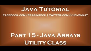 Java array utility class