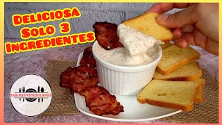 Salsa de Tocineta Venezolana [ Solo 3 ingredientes ] Súper Deliciosa