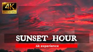 Incredible 4K copper gold sunsets over hidden landscapes