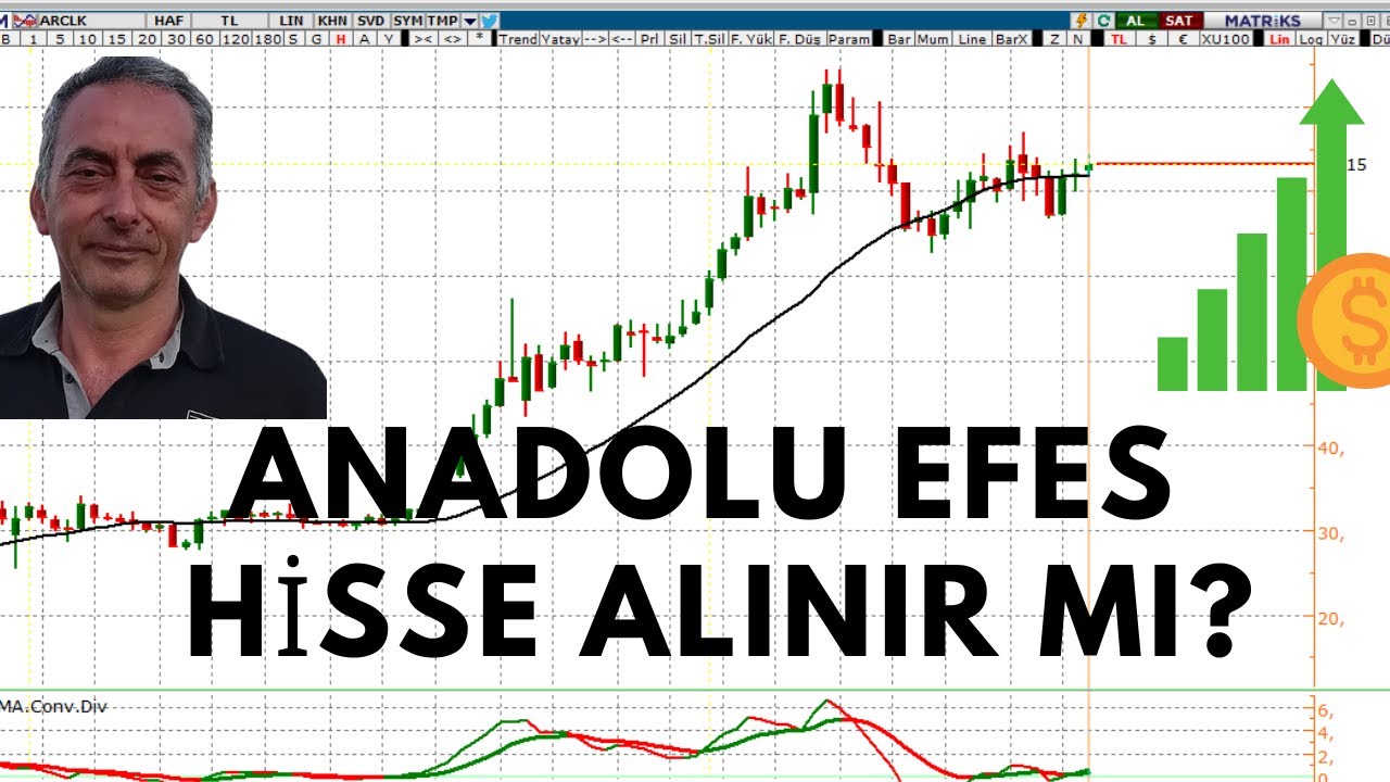 ANADOLU EFES HİSSE SENEDİ TEKNİK ANALİZ. - YouTube