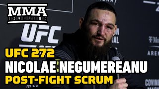 Nicolae Negumereanu Reacts To Eye Pokes: 'Thank God I Was Able To Finish the Fight' | UFC 272