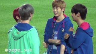 [FANCAM]130903 아육대 BTOB 민혁\u0026성재♥VIXX 엔\u0026홍빈