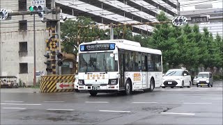 大津市・京阪バス　中型自動運転バス実証実験　Demonstration test of Self-Driving Bus by Keihan Bus, Ōtsu Japan　(2020.7)