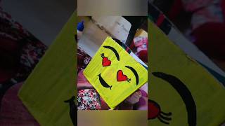 cute emoji painting 😍🧡#art #artandcraft #colour #drawing #painting #artdrawing#emoji#heart #trending