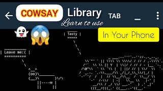 Cowsay - The Weirdest Python Library | Python Tricks