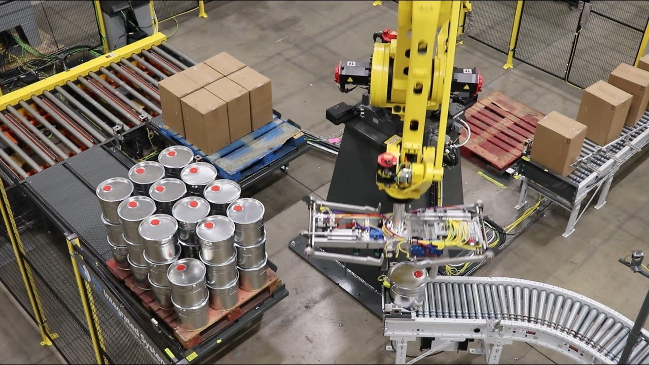 Robotic Palletizer With Integrated Pallet Handling For Multi Line ...