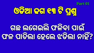 Odia Dhaga Dhamali || ଓଡ଼ିଆ ଢଗ ଢମାଳି || Clever question and answer ||