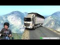 භයානක පාරක යන ට්‍රක් | ets 2 multiplayer convoy dangerous road