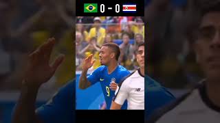 Brazil vs Costa Rica 2018 FIFA World Cup group stage Highlights #shorts#football#youtube