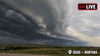 🔴 SEVERE STORM THREAT IN IDAHO & MONTANA - LIVE STORM CHASER